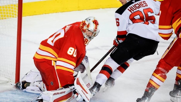 Flames' Vladar enjoys shutout performance against old goaltending partner Markstrom Article Image 0