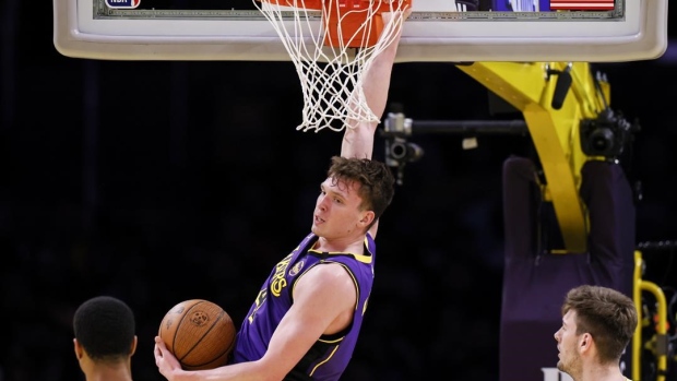 Lakers rookie Dalton Knecht hits 9 3-pointers in another outstanding perimeter performance Article Image 0