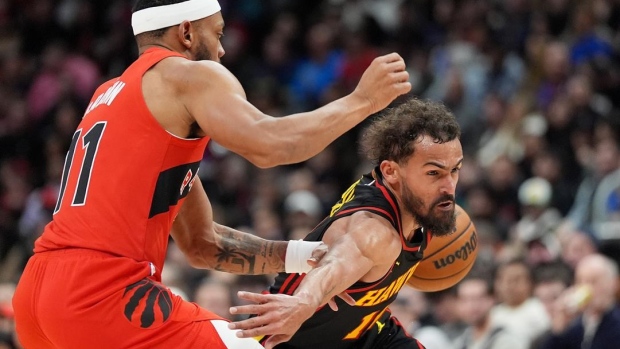 Trae Young leads Hawks past Raptors 136-107; Toronto has season-high 31 turnovers Article Image 0