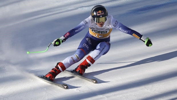 Lindsey Vonn in 20th place in downhill at Cortina as Sofia Goggia leads Article Image 0