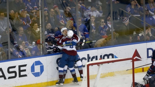 Lehkonen's last-second goal lifts Avalanche past Rangers 5-4 Article Image 0