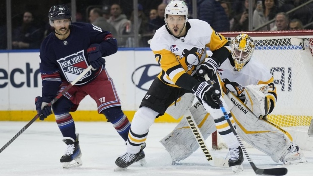 Penguins rally to beat Rangers 3-2 without Crosby Article Image 0