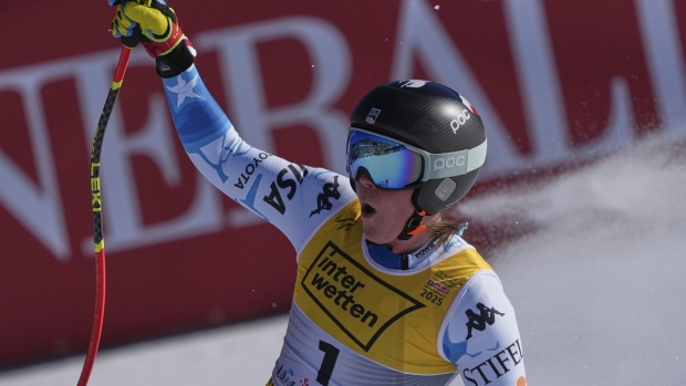 US skier Breezy Johnson wins gold in the women's downhill at the Alpine world championships Article Image 0