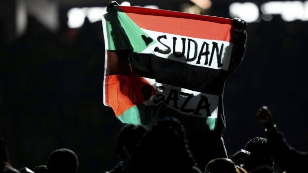 Super Bowl halftime performer detained after unfurling Sudan-Palestine flag Article Image 0