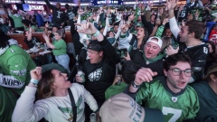 Eagles fans celebrate