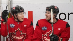 Nathan MacKinnon and Sidney Crosby