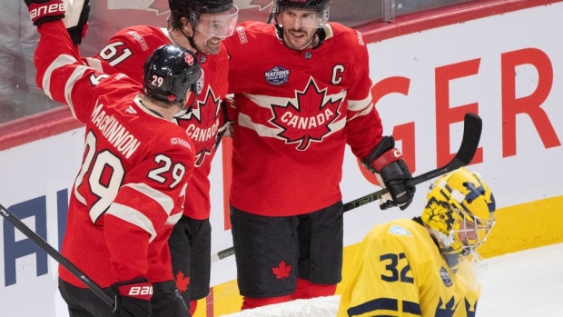 Marner scores winner, Crosby stars as Canada beats Sweden 4-3 in OT to open 4 Nations Article Image 0