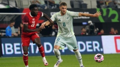 Alphonso Davies and Santiago Gimenez