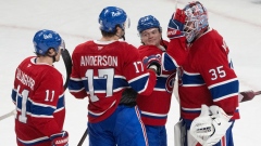 Sam Montembeault Cole Caufield Josh Anderson Brendan Gallagher