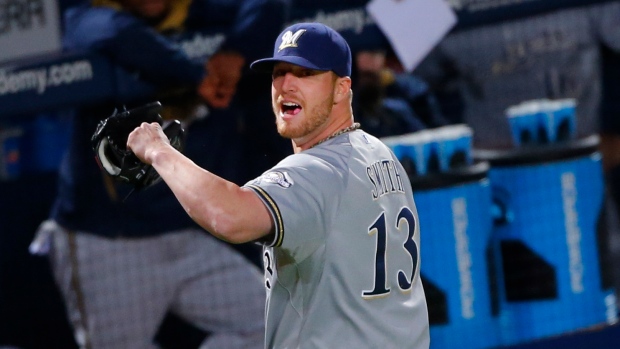 Brewers pitcher Will Smith ejected for foreign substance