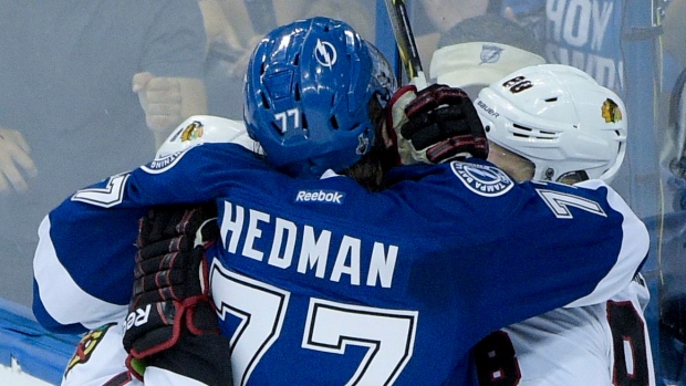 Victor Hedman and Andrew Shaw