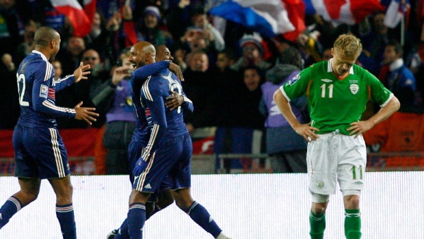 France celebrates win over Ireland