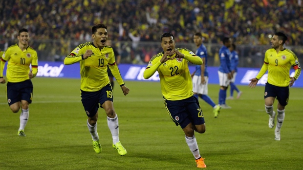 Jeison Murillo, Colombia celebrate