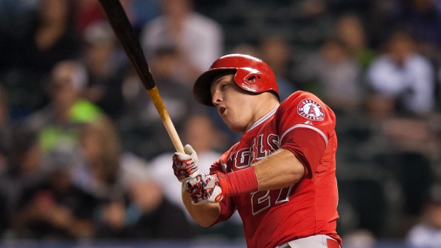 MLB home runs leader Mike Trout visits Coors Field as Rockies