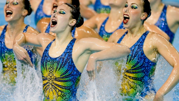 Canada's synchronized swimming team