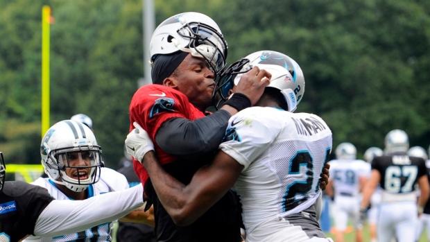 Patriots QB Cam Newton downplays end-of-game scuffle with Dolphins