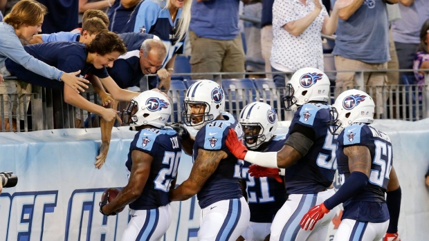 Tennessee Titans celebrate