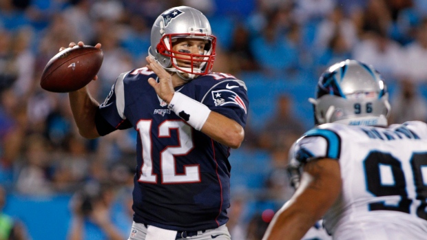 Watch Tom Brady's first touchdown pass of the preseason