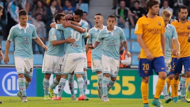 Celta Vigo celebrates