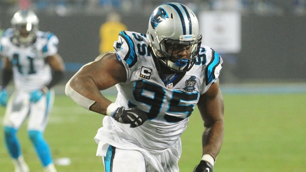 Panthers release longtime defensive end Charles Johnson