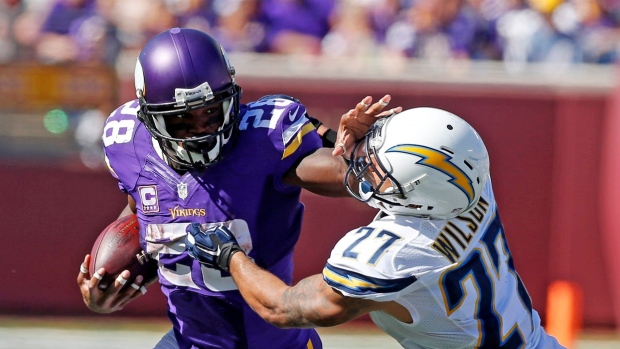 Vikings RB Adrian Peterson doubtful for Sunday