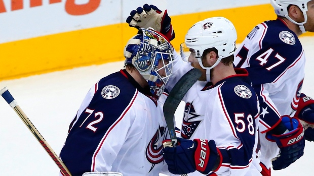 Bobrovsky Blue Jackets blank Devils TSN