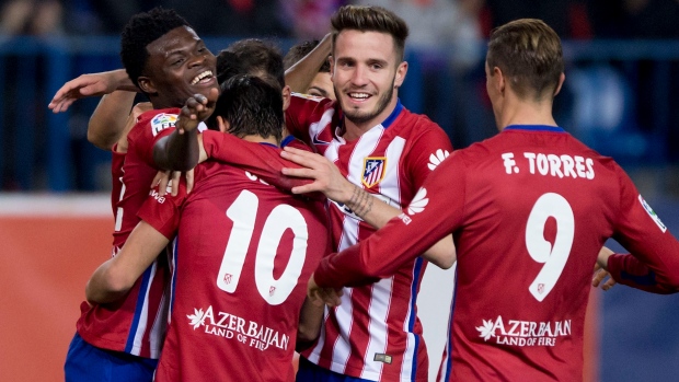 Atletico Madrid celebrates