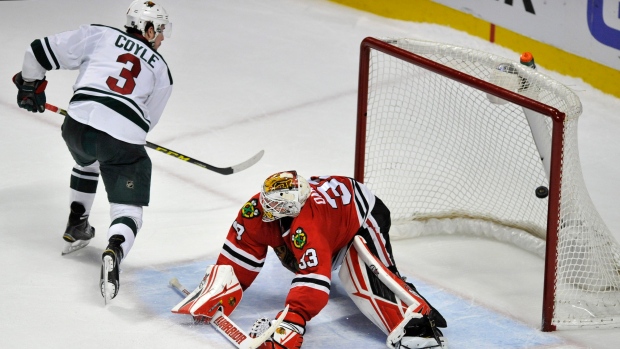Charlie Coyle's shootout goal gives Wild win over Blackhawks