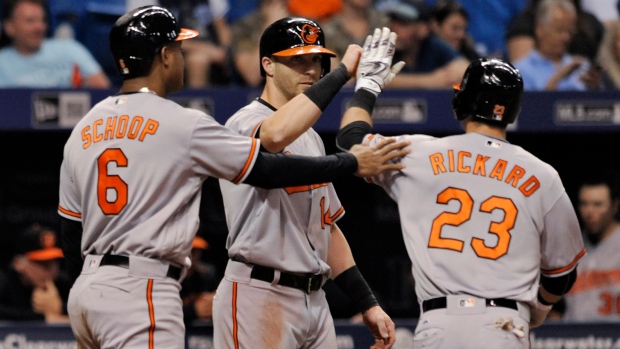 Rickard's three-run homer lifts Orioles over Rays 3-1