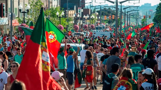 Portugal socer fans