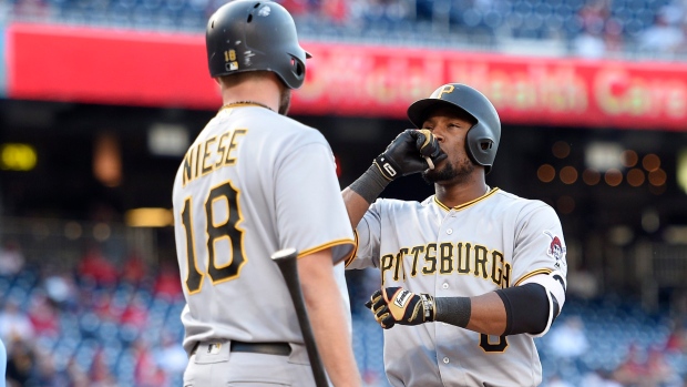 Starling Marte triples, then walks off after replay review