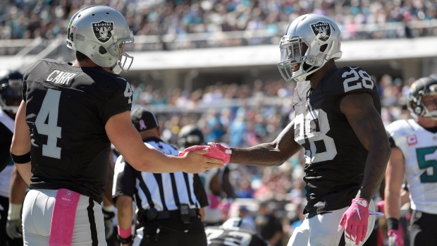 Raiders' Latavius Murray expected to return against Jaguars