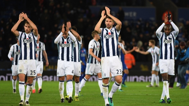 West Bromwich Albion celebrates