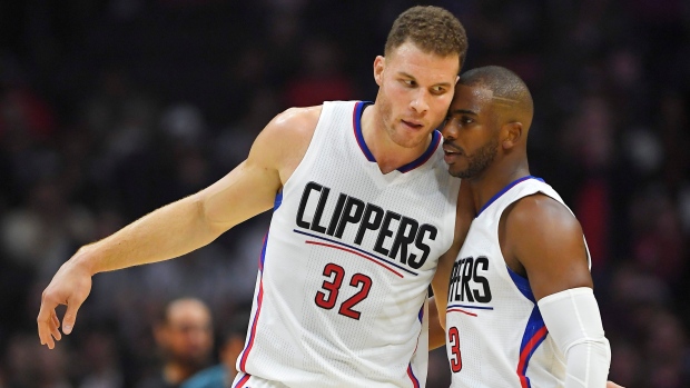 Clipper teammates and leaders Chris Paul and Blake Griffin in 