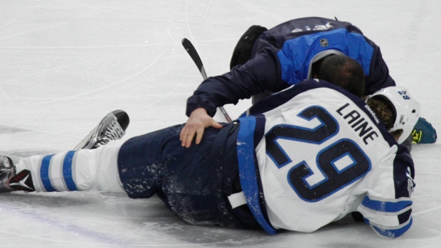 Patrik Laine suffers concussion as hit sparks line brawl between