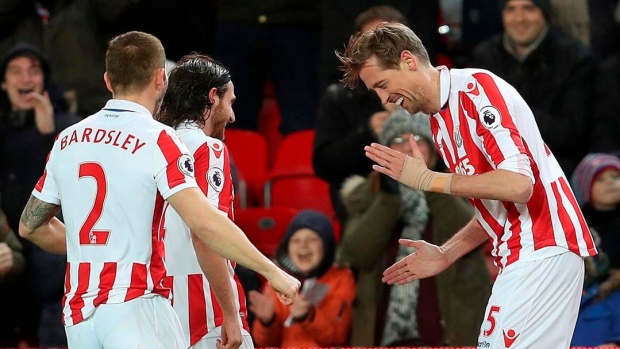 Peter Crouch does the robot