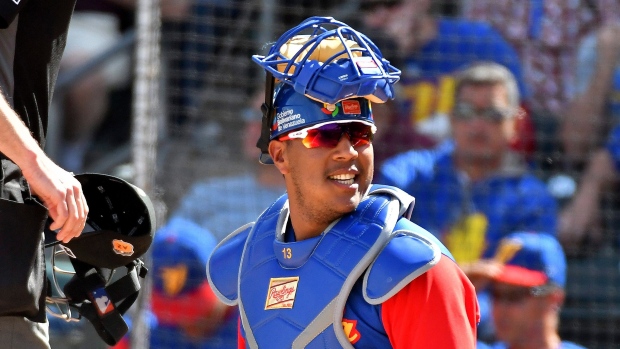 Gold Glove Winner and All-Star Catcher Salvador Perez to throw out