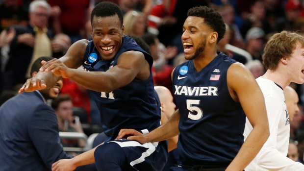 Trevon Bluiett, Xavier celebrate