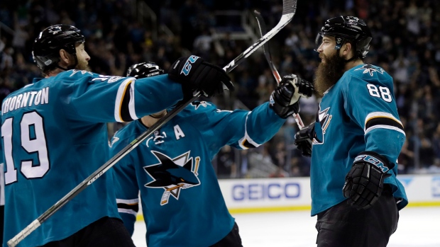 Brent Burns has hat trick as Sharks top Blues