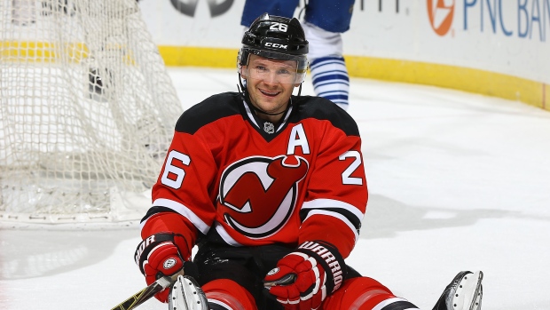 Patrik Elias of the New Jersey Devils celebrates his goal in the News  Photo - Getty Images