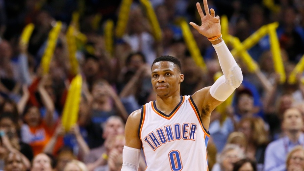 Oklahoma City Thunder star Russell Westbrook clinches triple-double average