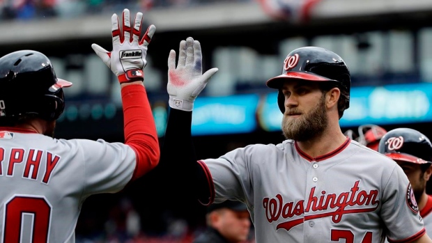 Harper, Murphy, Werth go deep as Nats beat Phils - TSN.ca