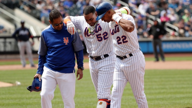 Jose Reyes Hurts Hamstring