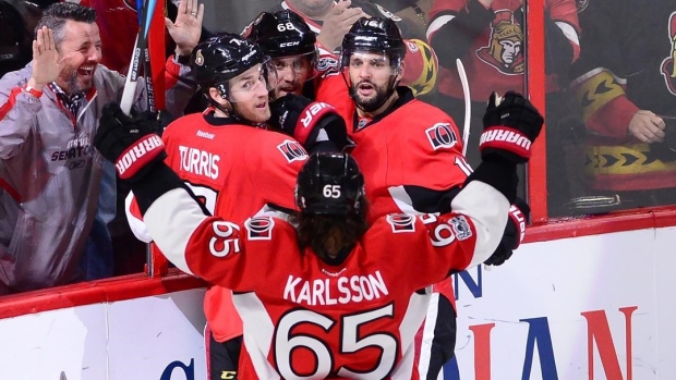 Senators celebrate