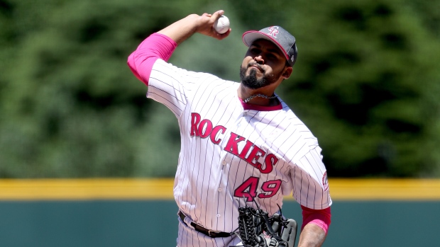 Colorado Rockies' Antonio Senzatela gets emotional Mother's Day win