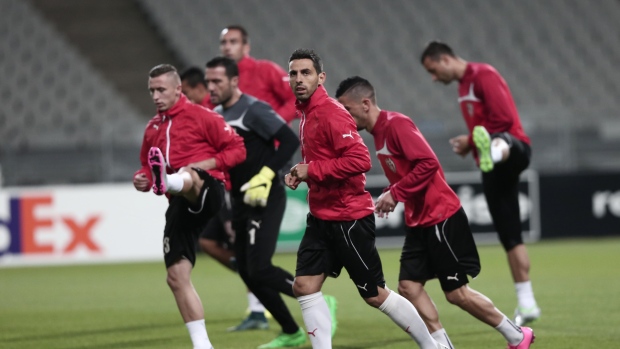 Skenderbeu training session