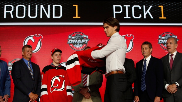 NHL Draft 2017: Friday not first time top pick Nico Hischier slipped on  Devils sweater