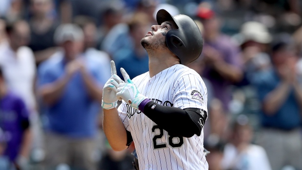 Nolan Arenado hits 3 homers, sends Rockies to sweep of Padres