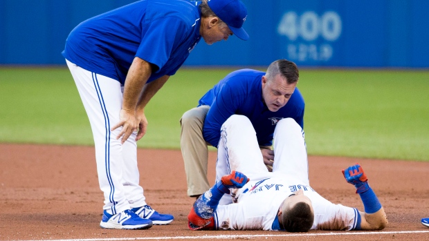 Blue Jays' Troy Tulowitzki leaves game after spraining ankle