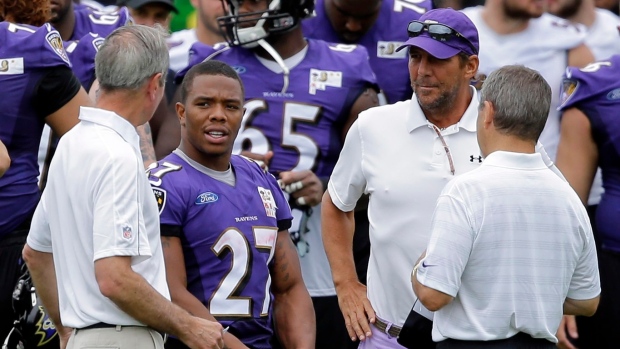 Steve Bisciotti and Ray Rice